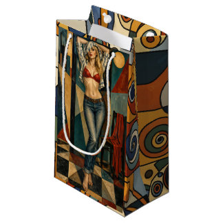 Amazing Beauty In Blue Jeans Small Gift Bag