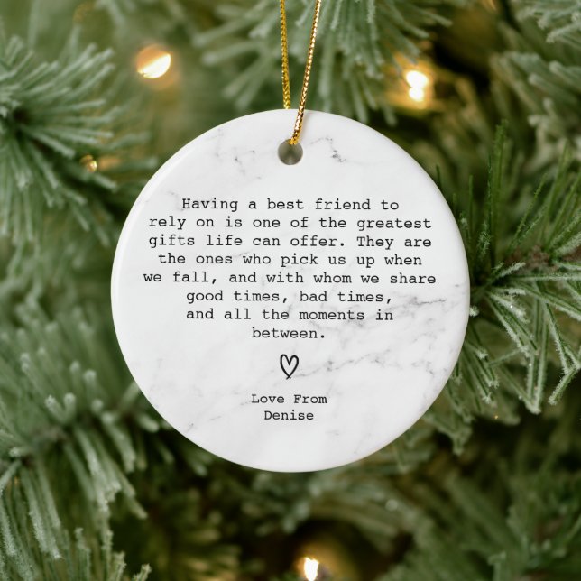 Amazing Best Special Friend Definition  Ceramic Ornament (Tree)