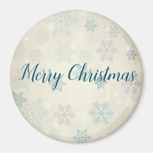Amazing Blue Christmas Snowflake  Magnet