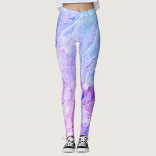 Amazing Blue-Purple Marble  Leggings