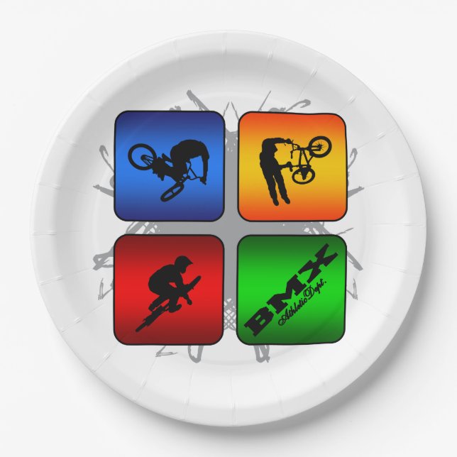 Amazing BMX Urban Style Paper Plate (Front)