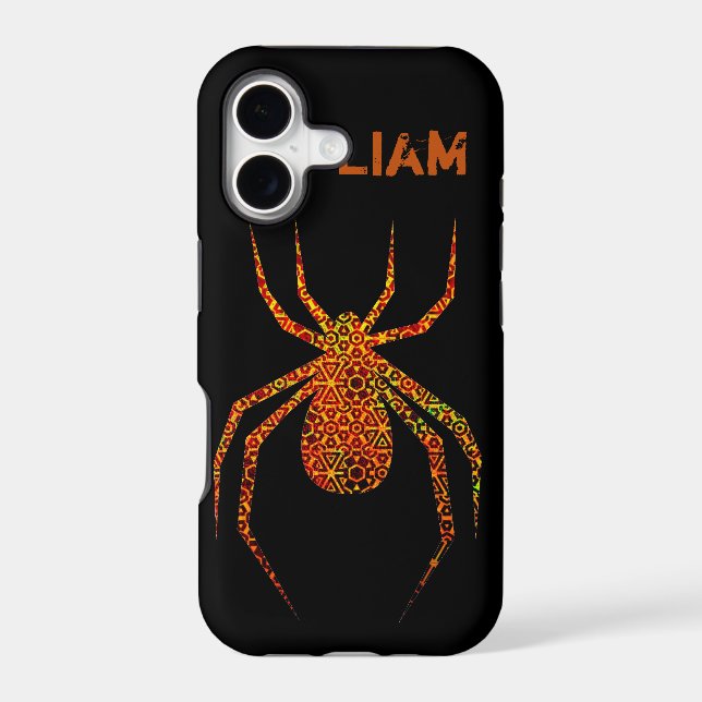 Amazing Bold Geometric Patterned Spider Art (Back)