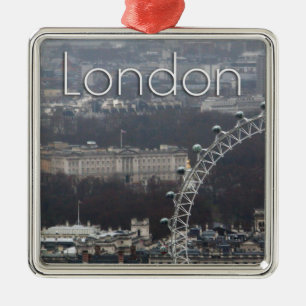 Amazing! Buckingham Palace Millennium Wheel Metal Ornament