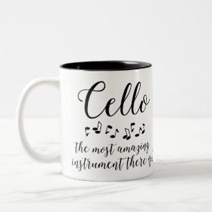 Amazing Cello Two-Tone Coffee Mug