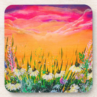 Amazing Colorful Flowers Scenery Coasters