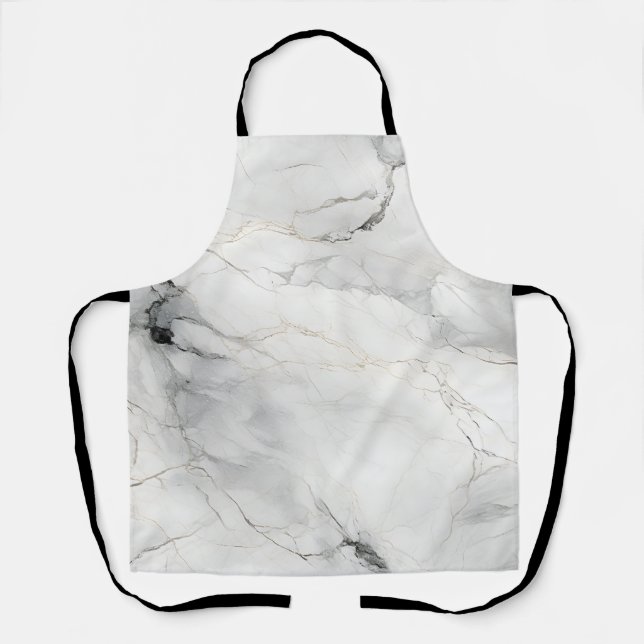 Amazing Colour Print  White Marble Apron (Front)