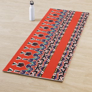 Amazing Colourful South African Traditional Colour Yoga Mat