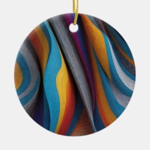 amazing colours ceramic ornament