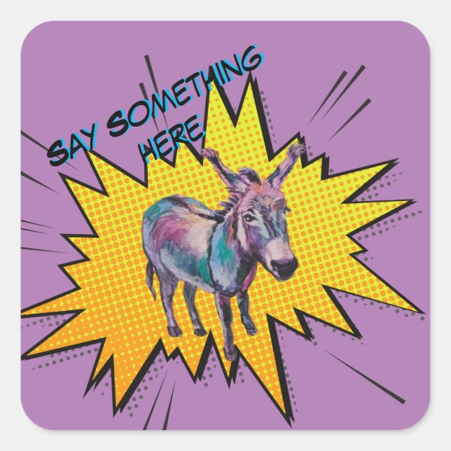 amazing comic Esther  Square Sticker (Front)