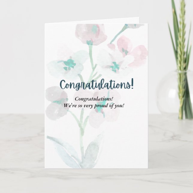 AMAZING  congratulations card  (Front)