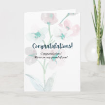 AMAZING  congratulations card 