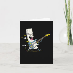 Amazing Cook with Electric Guitar for Kitchen and Card