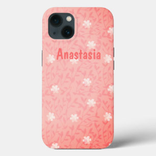 Amazing, Cool, Pink Flowers whit your name Case-Ma iPhone 13 Case