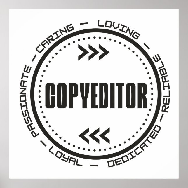 Amazing Copyeditor Poster (Front)