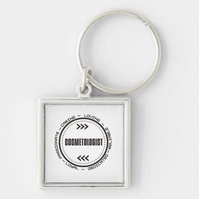 Amazing Cosmetologist Keychain (Front)