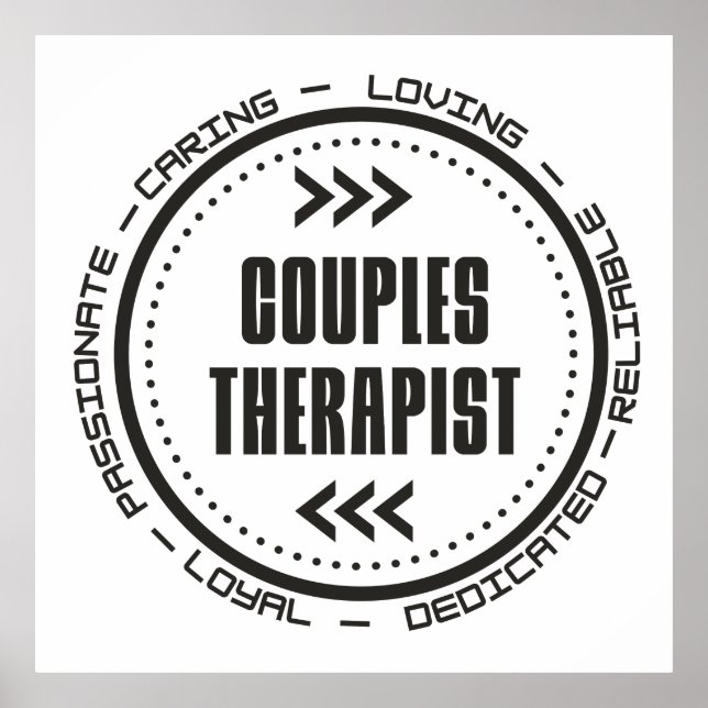 Amazing Couples Therapist Poster (Front)