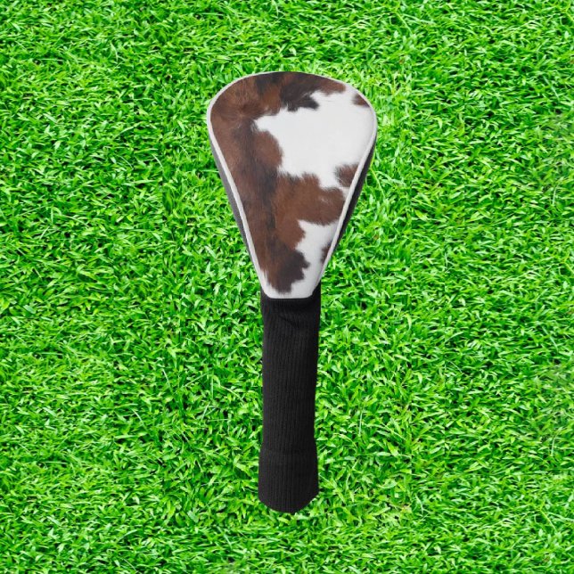  Amazing Cow Print Golf Head Cover (Moo-ve Your Game, Swing in Style!)