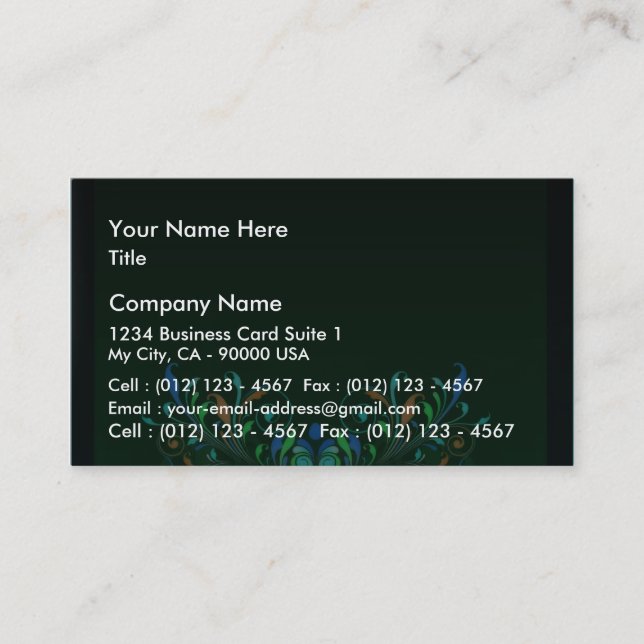Amazing creative art design business card (Front)
