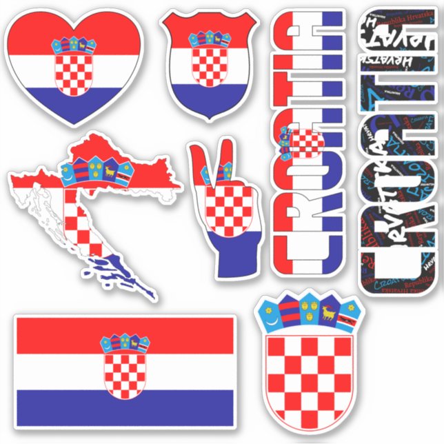Amazing Croatia Shapes National Symbols (Front)