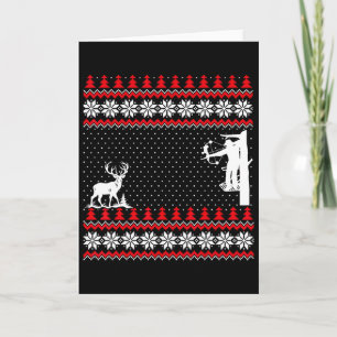 Amazing Cute Funny Duck Hunter Deer Hunting Ugly C Card