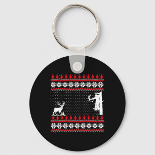 Amazing Cute Funny Duck Hunter Deer Hunting Ugly C Keychain