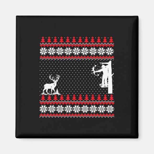Amazing Cute Funny Duck Hunter Deer Hunting Ugly C Magnet (Front)