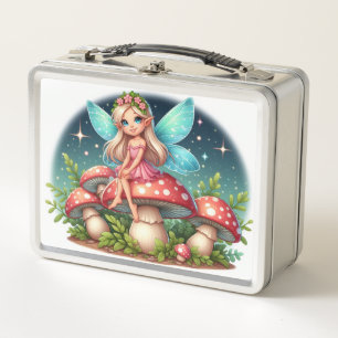 amazing cute little fairy  metal lunch box