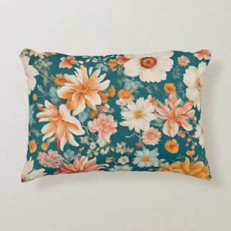 Amazing Delicate Flowers Accent Pillow