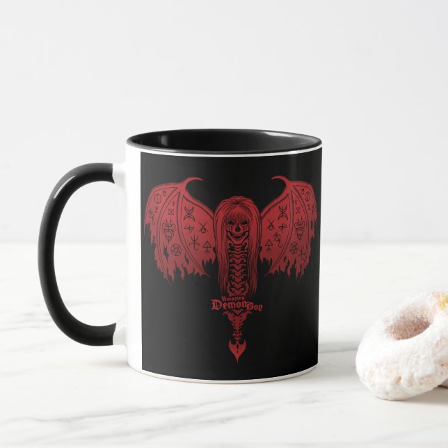 Amazing Demon Boy Curse of the Demon Mug (With Donut)