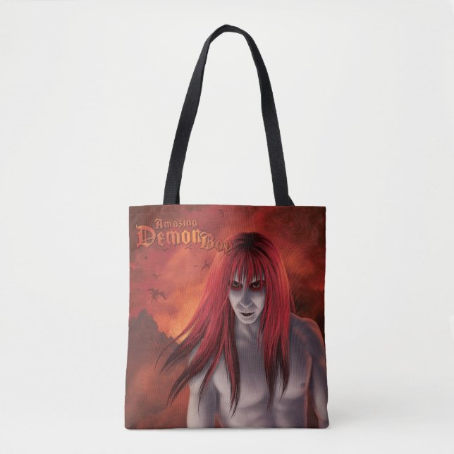 Amazing Demon Boy Dawn of the Demon Tote Bag (Front)
