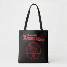 Amazing Demon Boy Logo & Pentagram Tote Bag