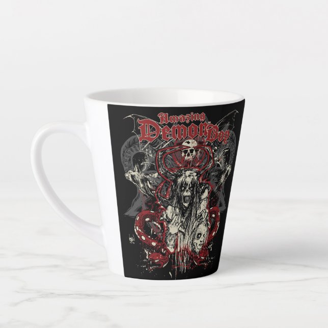 Amazing Demon Boy Rise of the Demon Latte Mug (Left)