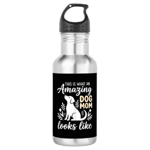 Amazing Dog Mom Floral Dog Lover 532 Ml Water Bottle