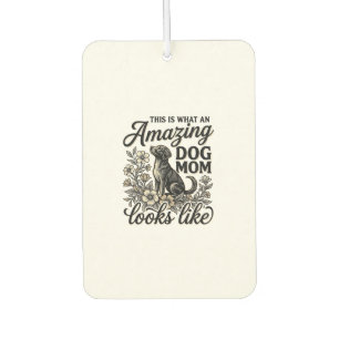 Amazing Dog Mom Vintage Floral Dog Lover Design_1 Air Freshener