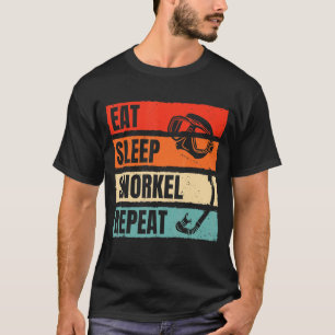 Amazing Eat Sleep Snorkel Repeat Scuba Diver Divin T-Shirt