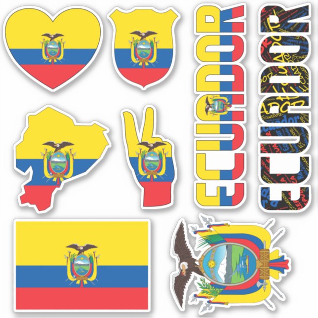 Amazing Ecuador Shapes National Symbols (Front)