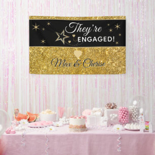 Amazing Engagement Party personalized Banner