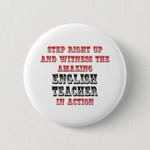 Amazing English Teacher In Action 2 Inch Round Button