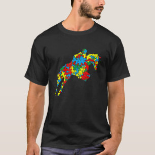 Amazing Equestrian Autism Sport Autism Awareness K T-Shirt