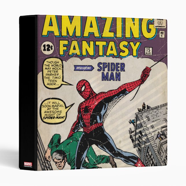 Amazing Fantasy Spider-Man Comic #15 Binder (Front/Spine)