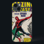 Amazing Fantasy Spider-Man Comic #15 iPhone 13 Case<br><div class="desc">Check out this vintage Amazing Fantasy comic cover for issue number 15,  featuring Spider-Man web swinging while carrying a bad buy.</div>