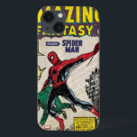 Amazing Fantasy Spider-Man Comic #15 iPhone 13 Case<br><div class="desc">Check out this vintage Amazing Fantasy comic cover for issue number 15,  featuring Spider-Man web swinging while carrying a bad buy.</div>