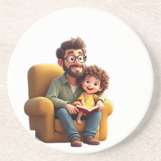 Amazing father day coaster
