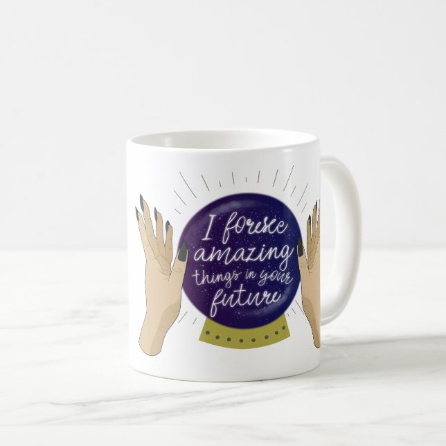 Amazing Future Magical Crystal Ball Psychic Coffee Mug (Front Right)