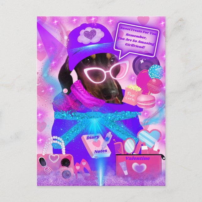 Amazing Girlfriend Postcard (Front)