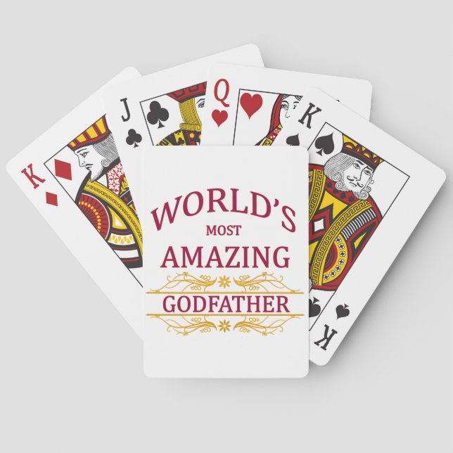 Amazing Godfather Playing Cards (Back)