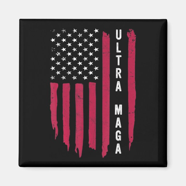 Amazing Going Out Made In USA Black American Flag  Magnet (Front)