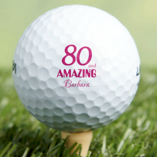 Amazing golf birthday 80 years golfer gift 80th balls