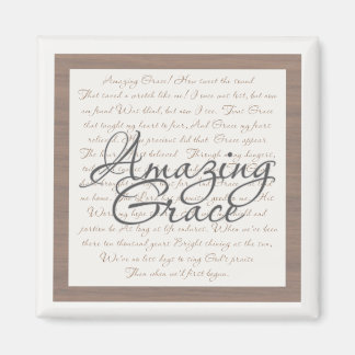 Amazing Grace - 2 Inch Square Magnet