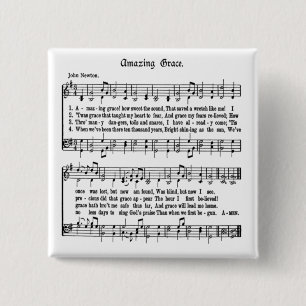 AMAZING GRACE-BUTTON 2 INCH SQUARE BUTTON